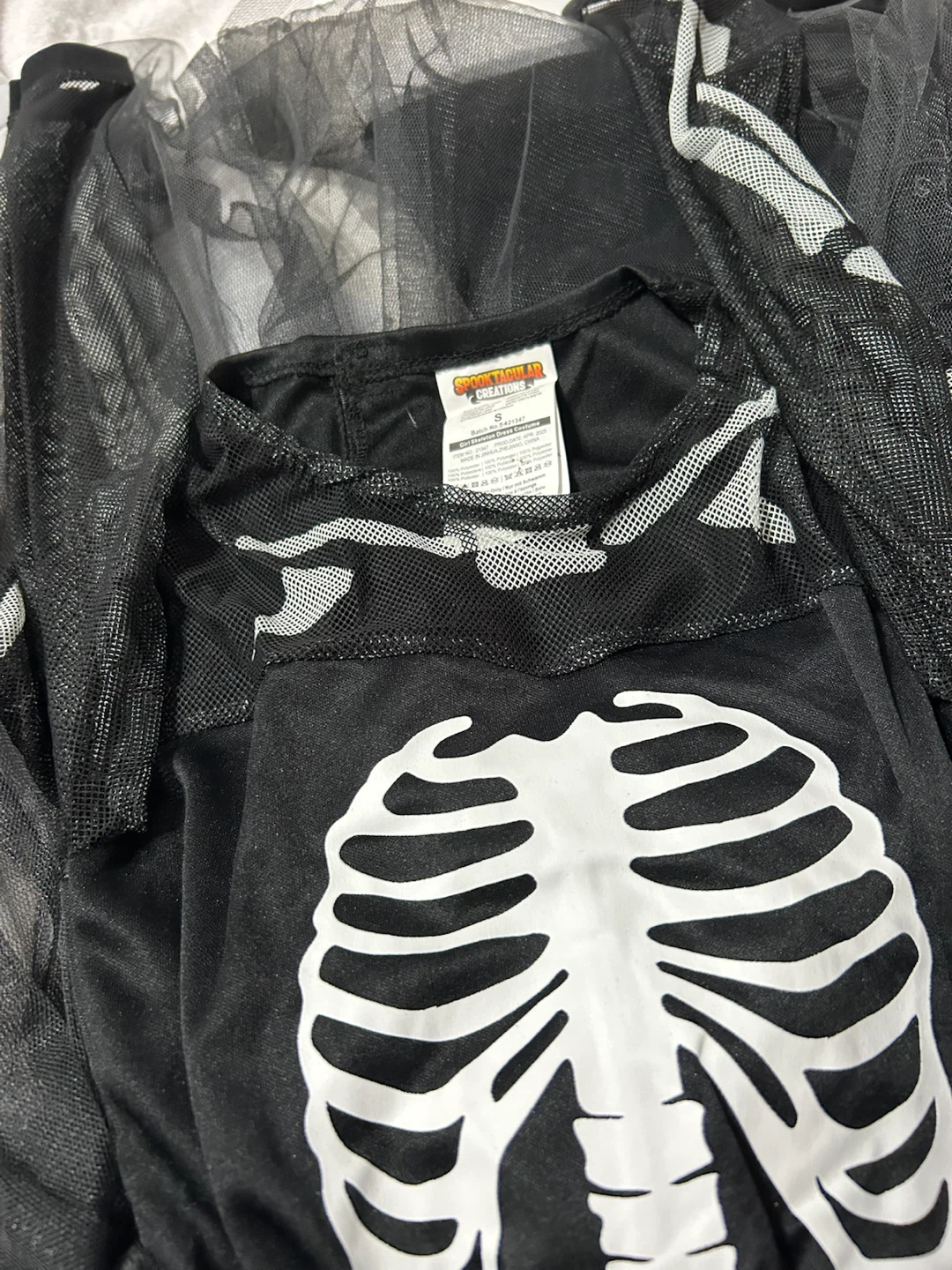 New-Spooktacular Creations Girl Skeleton Costume - Size S - photo 2