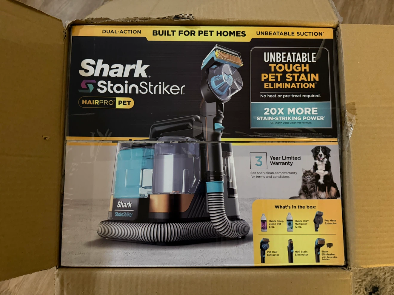 Shark StainStriker HairPro Pet Portable Carpet Cleaner