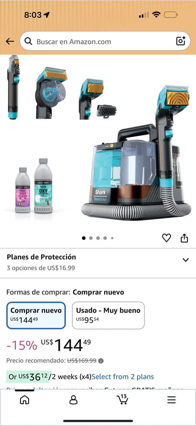 Shark StainStriker HairPro Pet Portable Carpet Cleaner - photo 2