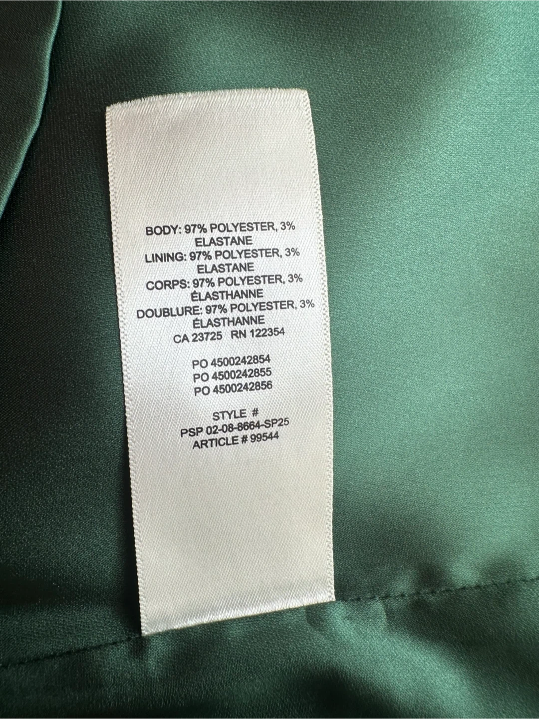ARITZIA Sunday Best Green Satin Mini Dress - photo 5