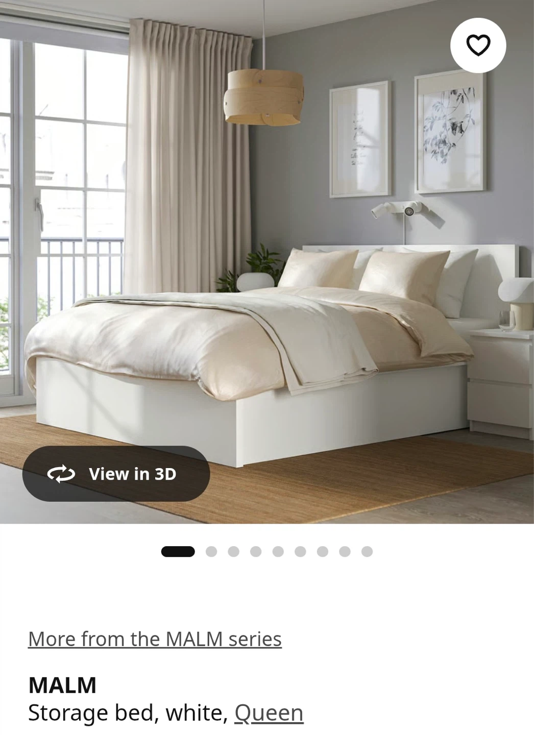 IKEA MALM Queen Storage Bed - White - photo 2