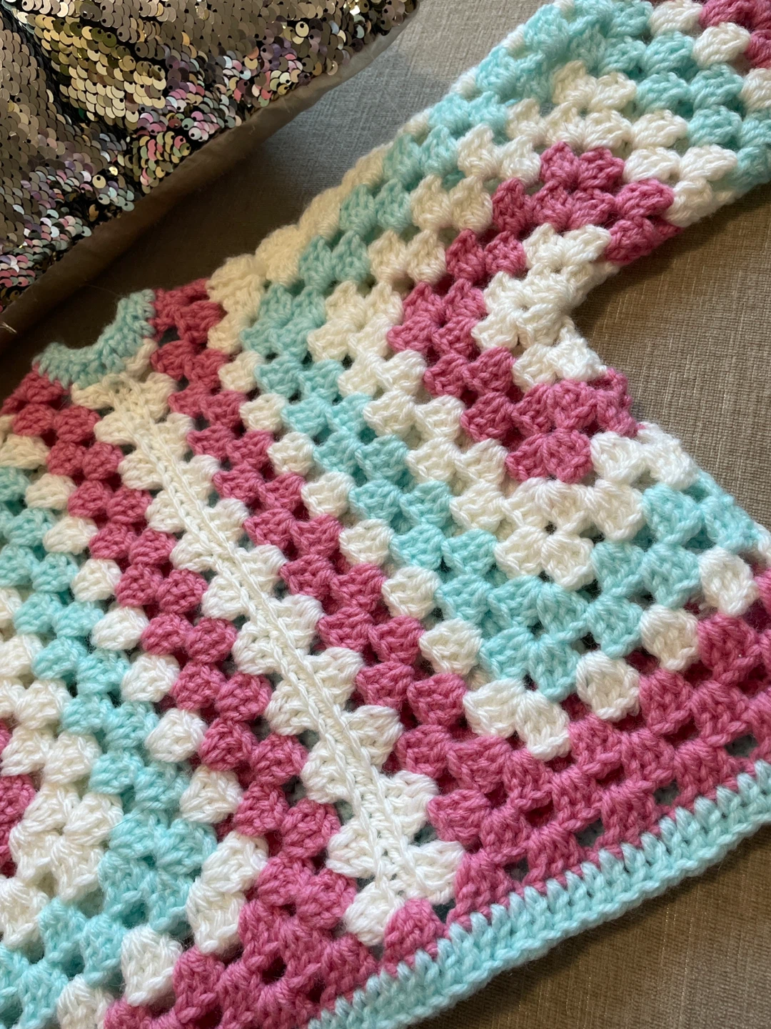 Hand-Crocheted Kids Cardigan - photo 2