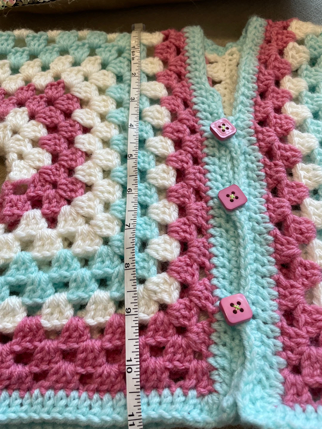 Hand-Crocheted Kids Cardigan - photo 4