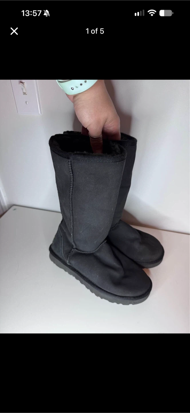 UGG Classic Tall Boots Black Size 6