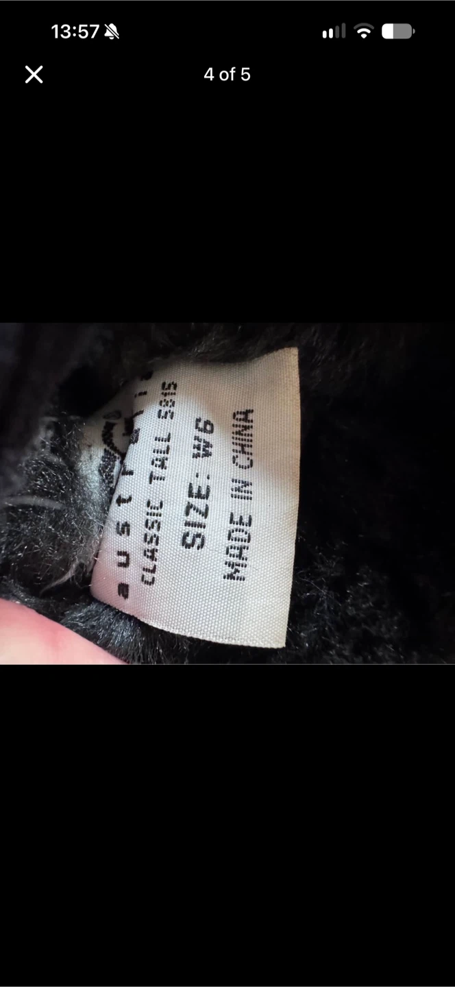 UGG Classic Tall Boots Black Size 6 - photo 4