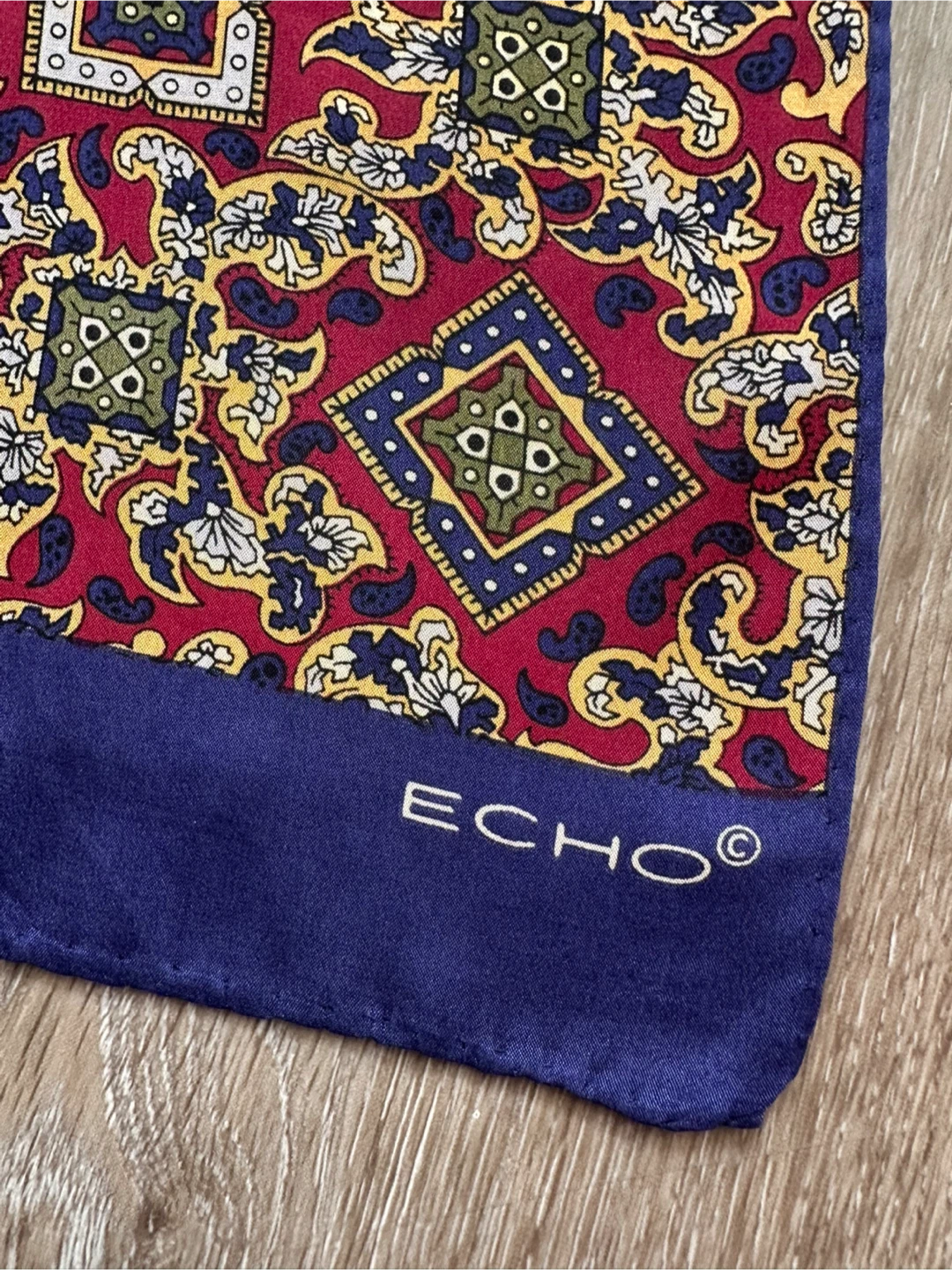 ECHO vintage silk Patterned Scarf - photo 2