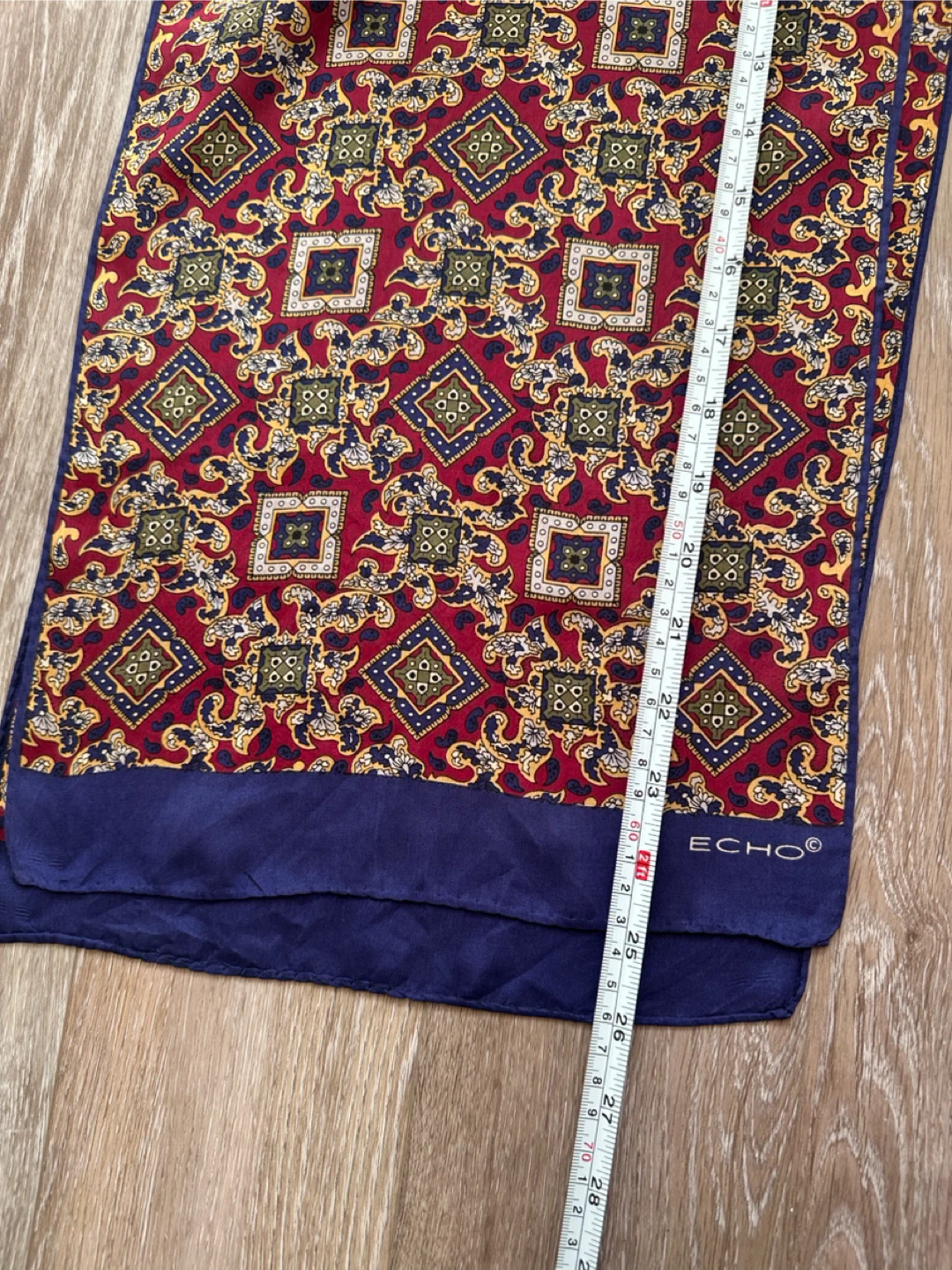 ECHO vintage silk Patterned Scarf - photo 4