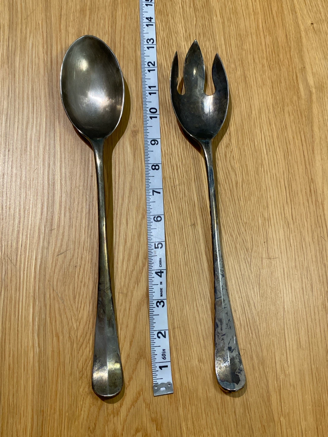 Vintage Salad Serving Fork Spoon