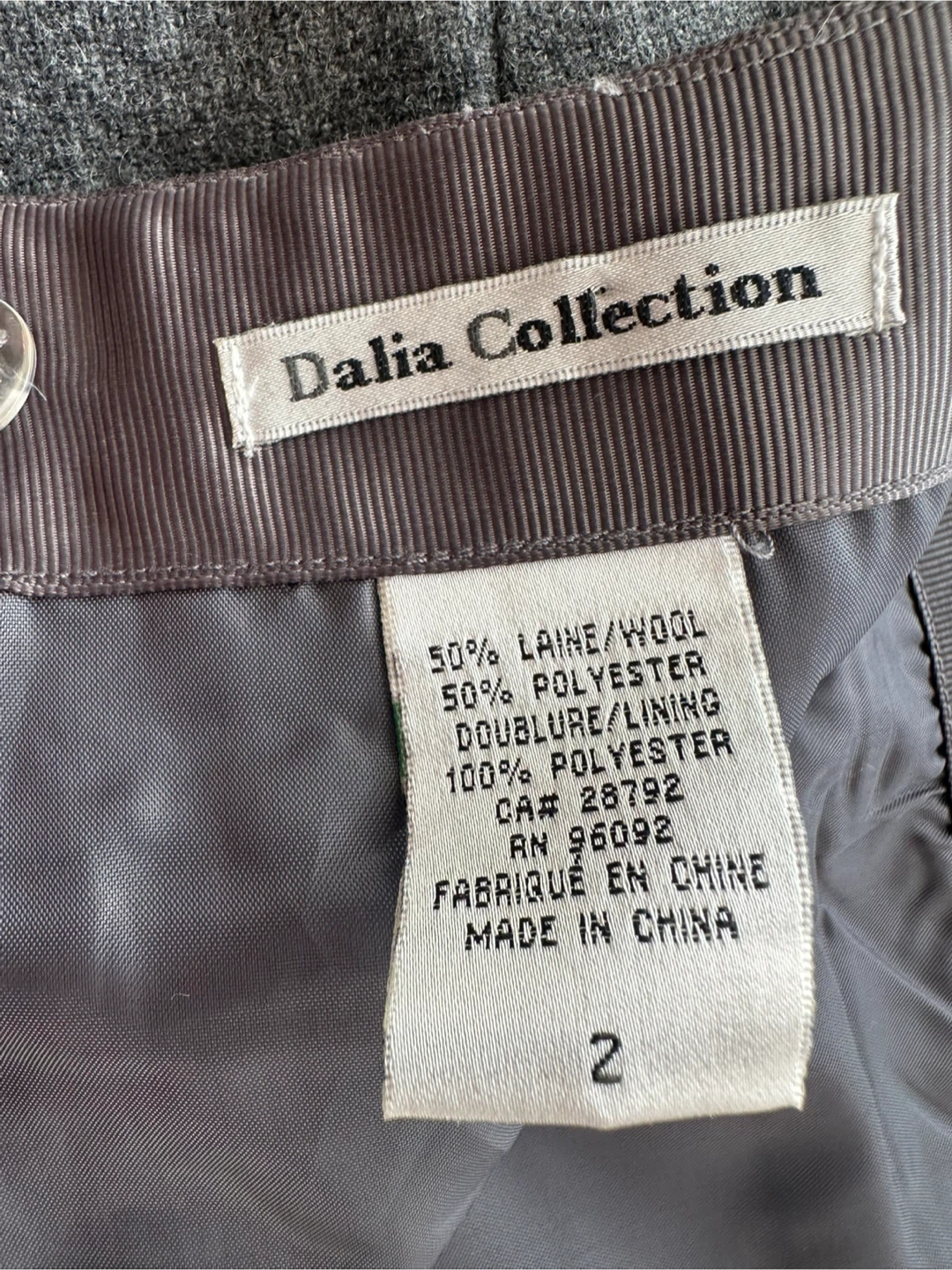 Dalia Collection Wool Blend Skirt Size 2 - photo 5