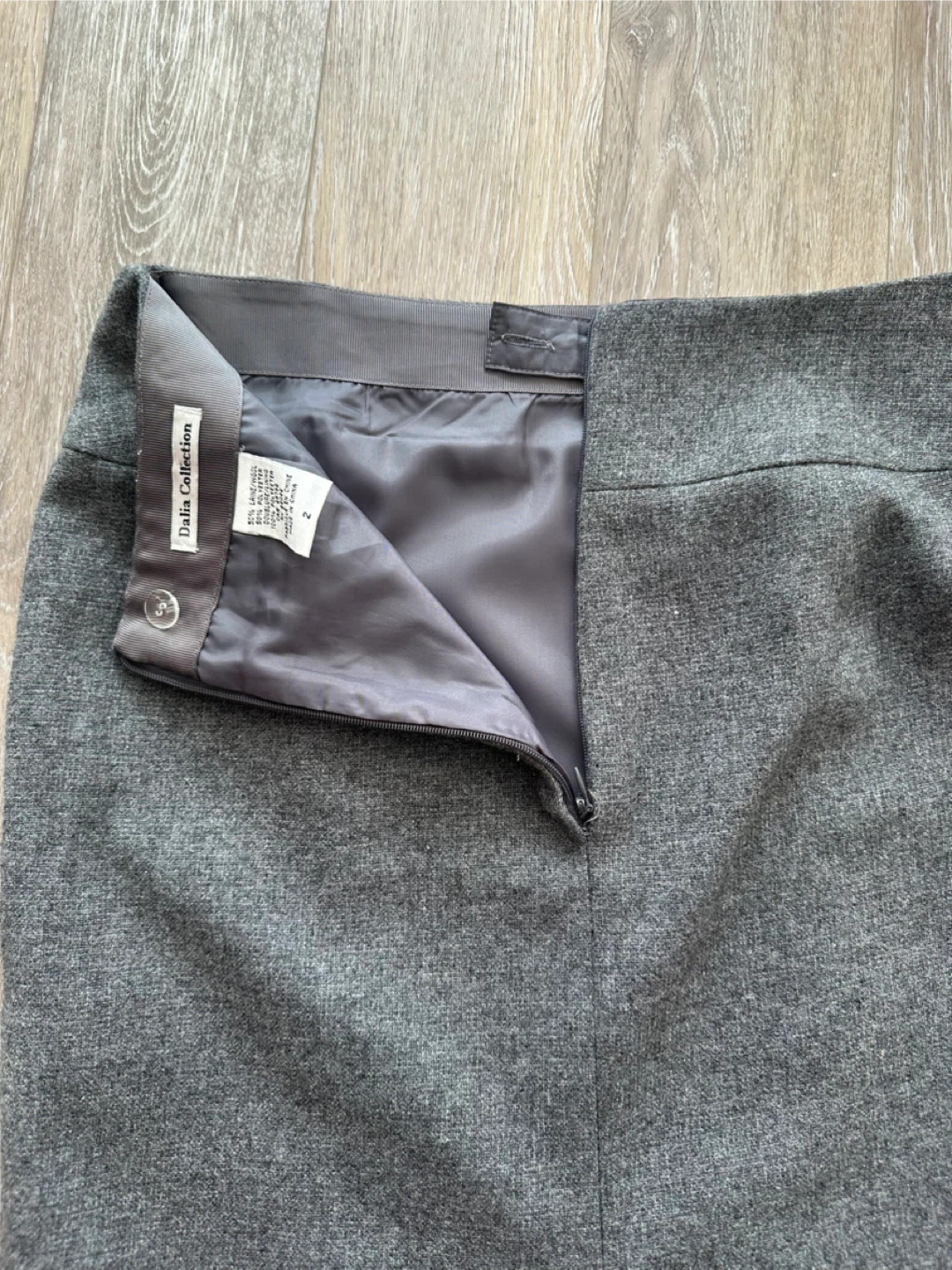 Dalia Collection Wool Blend Skirt Size 2 - photo 4
