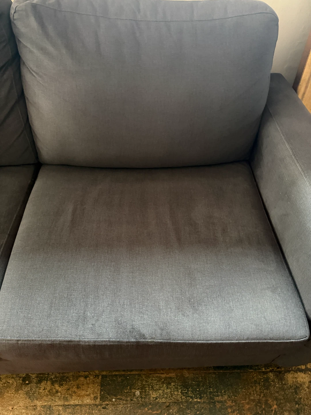 Two-seater gray couch - photo 3