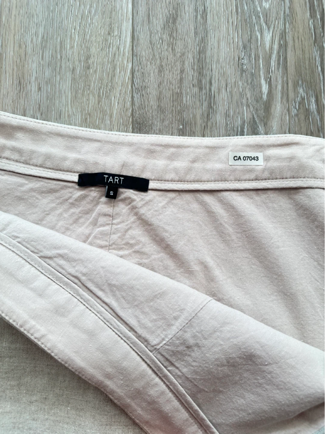 Tart Linen Mini Skirt - Beige - Size S - photo 3