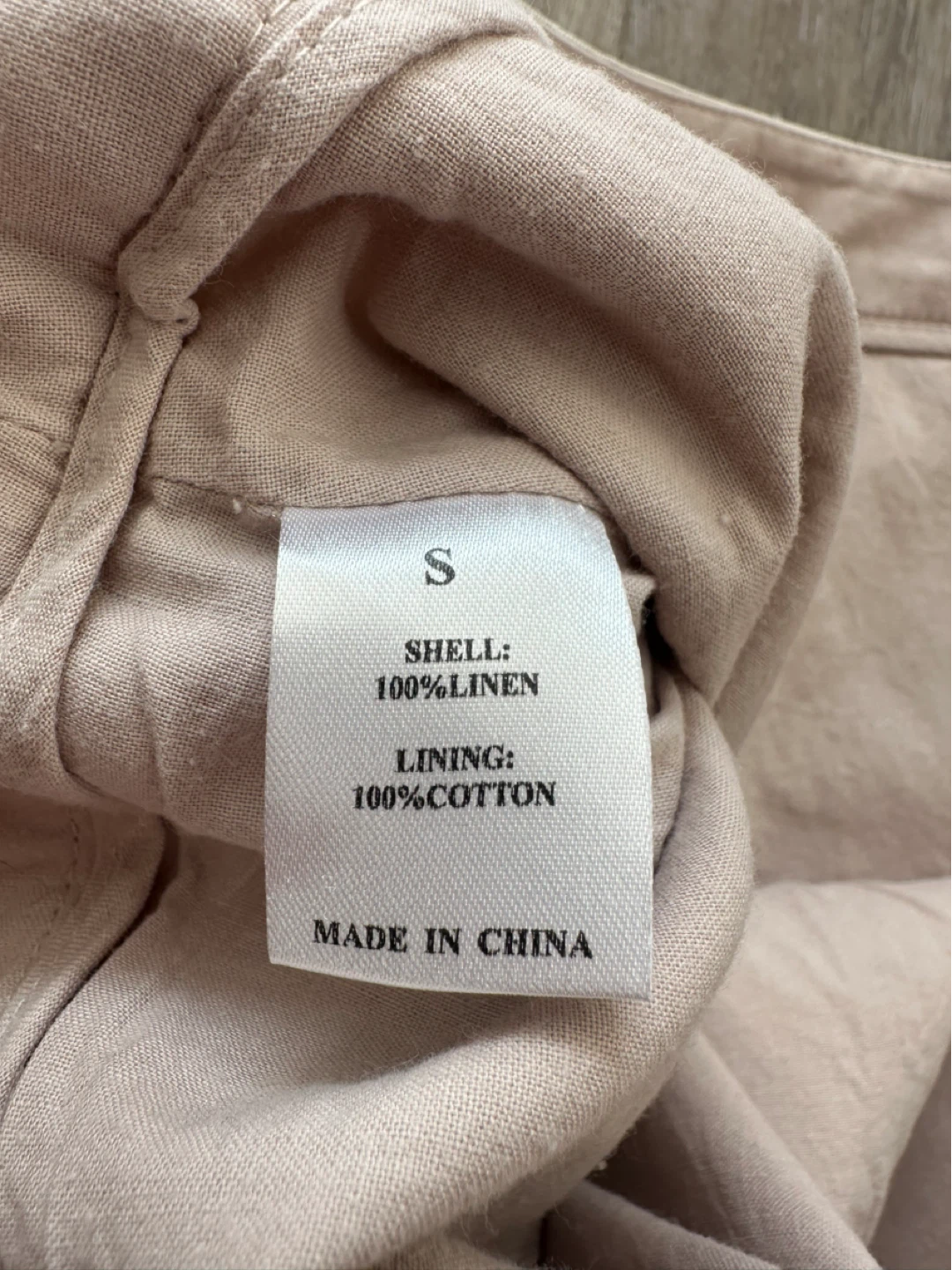 Tart Linen Mini Skirt - Beige - Size S - photo 4