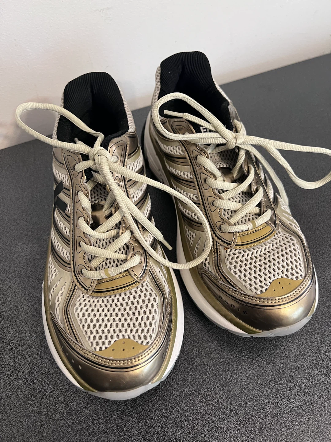 Authentic Kenzo Pace Tech Runner Gold Sneakers – Women’s Size 8 - photo 4