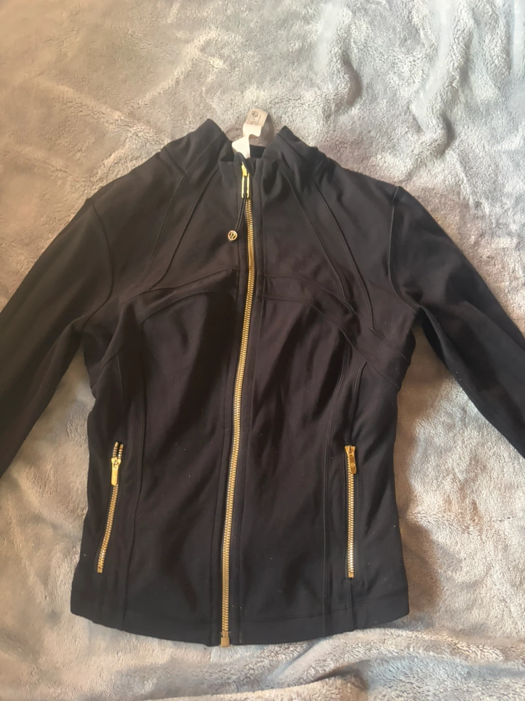 Lululemon Define Jacket Black Gold Zipper
