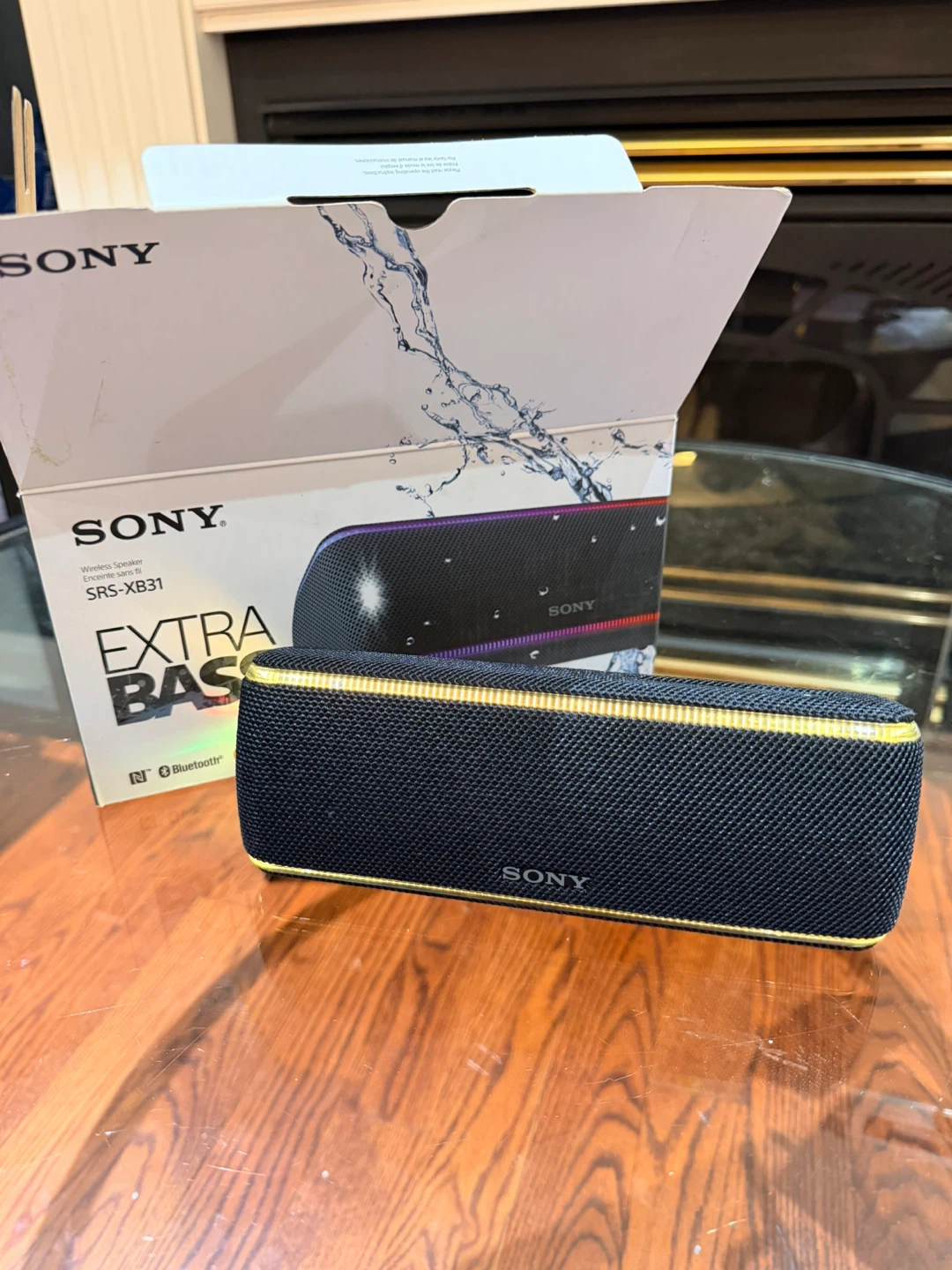 NEW Sony SRS-XB31 EXTRA BASS Bluetooth Speaker – Black