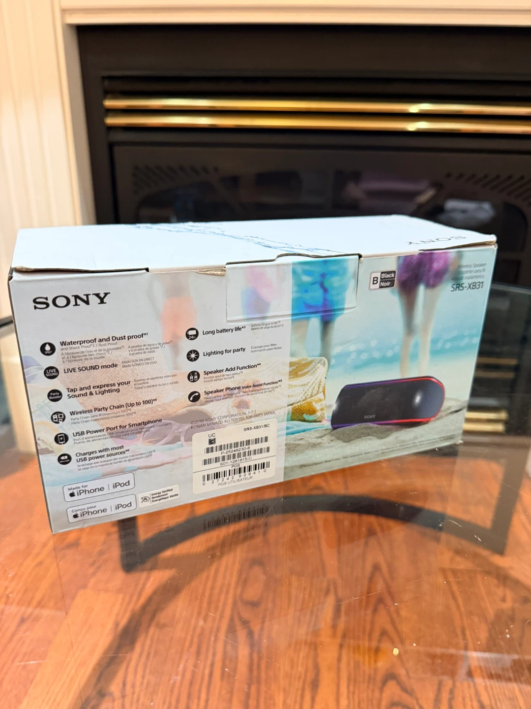 NEW Sony SRS-XB31 EXTRA BASS Bluetooth Speaker – Black - photo 3