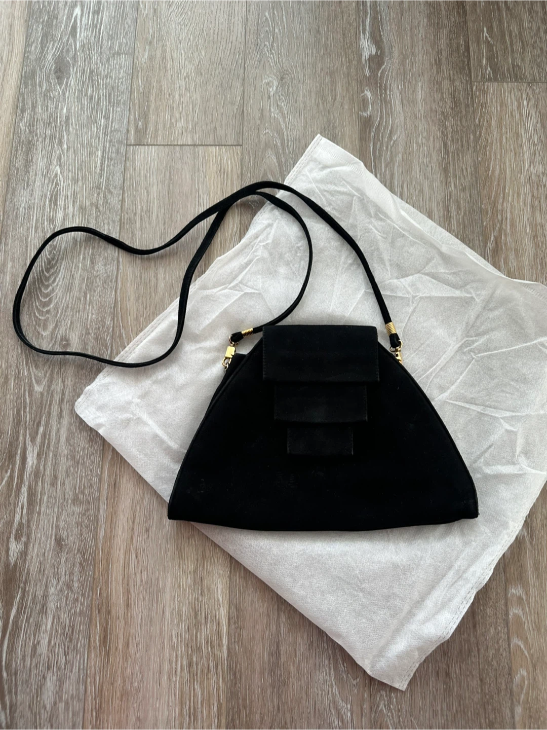 Vintage BROWNS suede shoulder bag