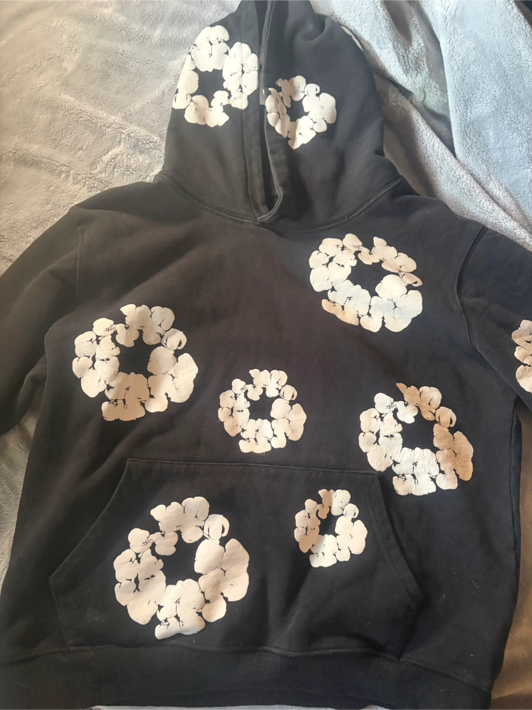 Denim Tears Cotton Wreath Hoodie Black