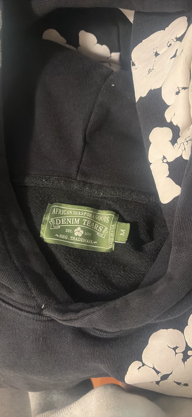 Denim Tears Cotton Wreath Hoodie Black - photo 2