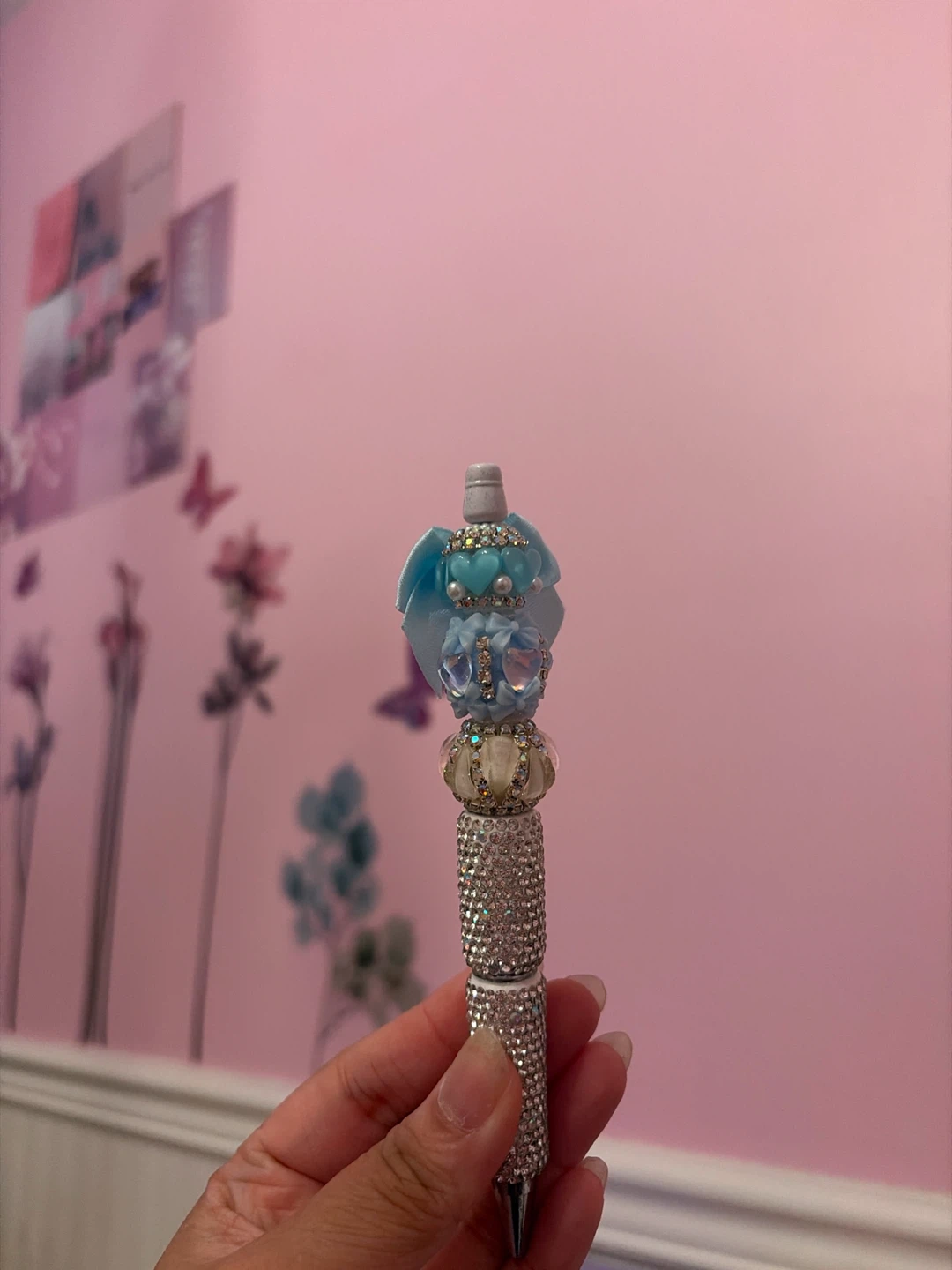Custom Beaded Rhinestone Pen
