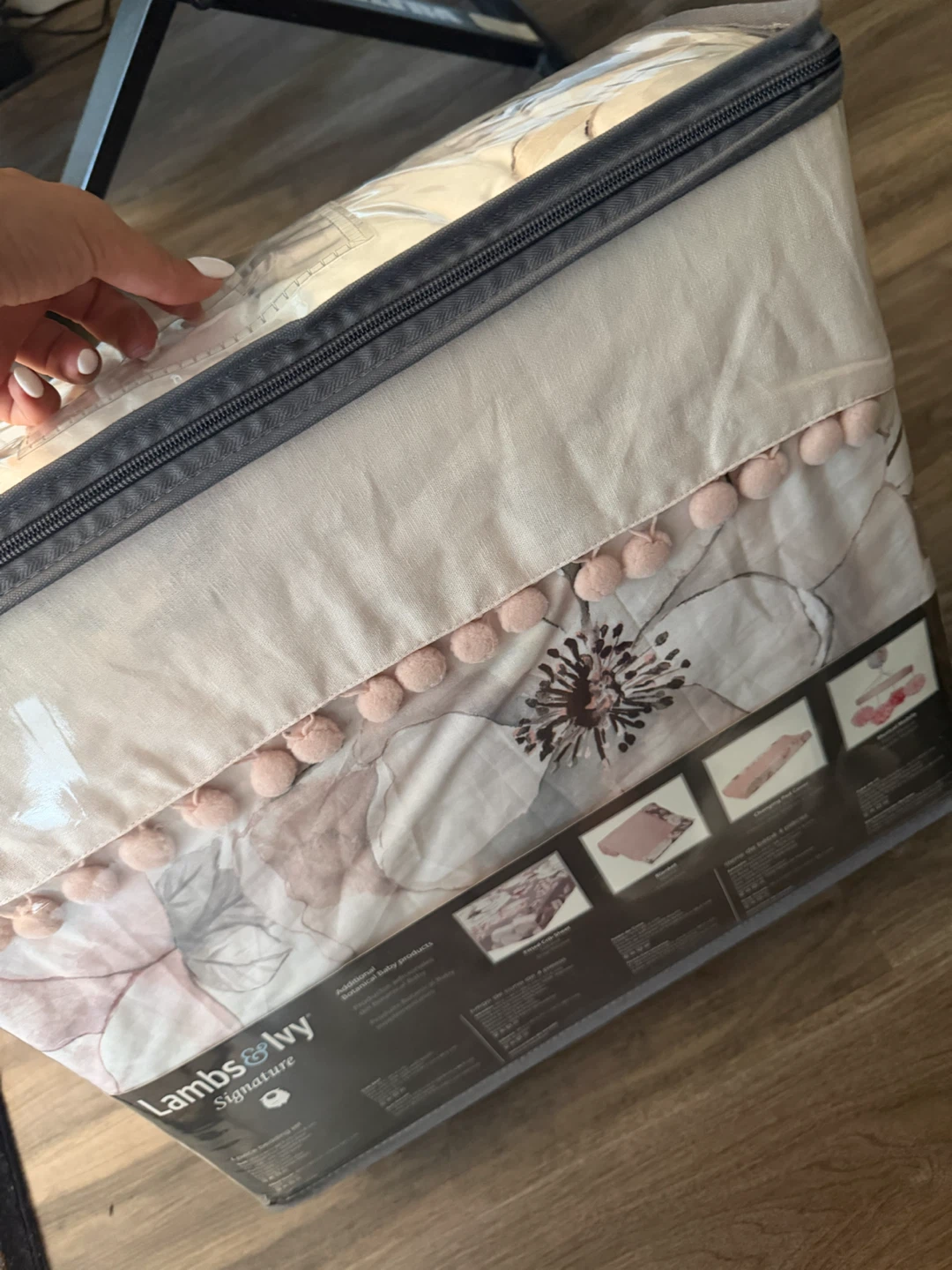 Lambs & Ivy Botanical 4-Piece Crib Bedding Set