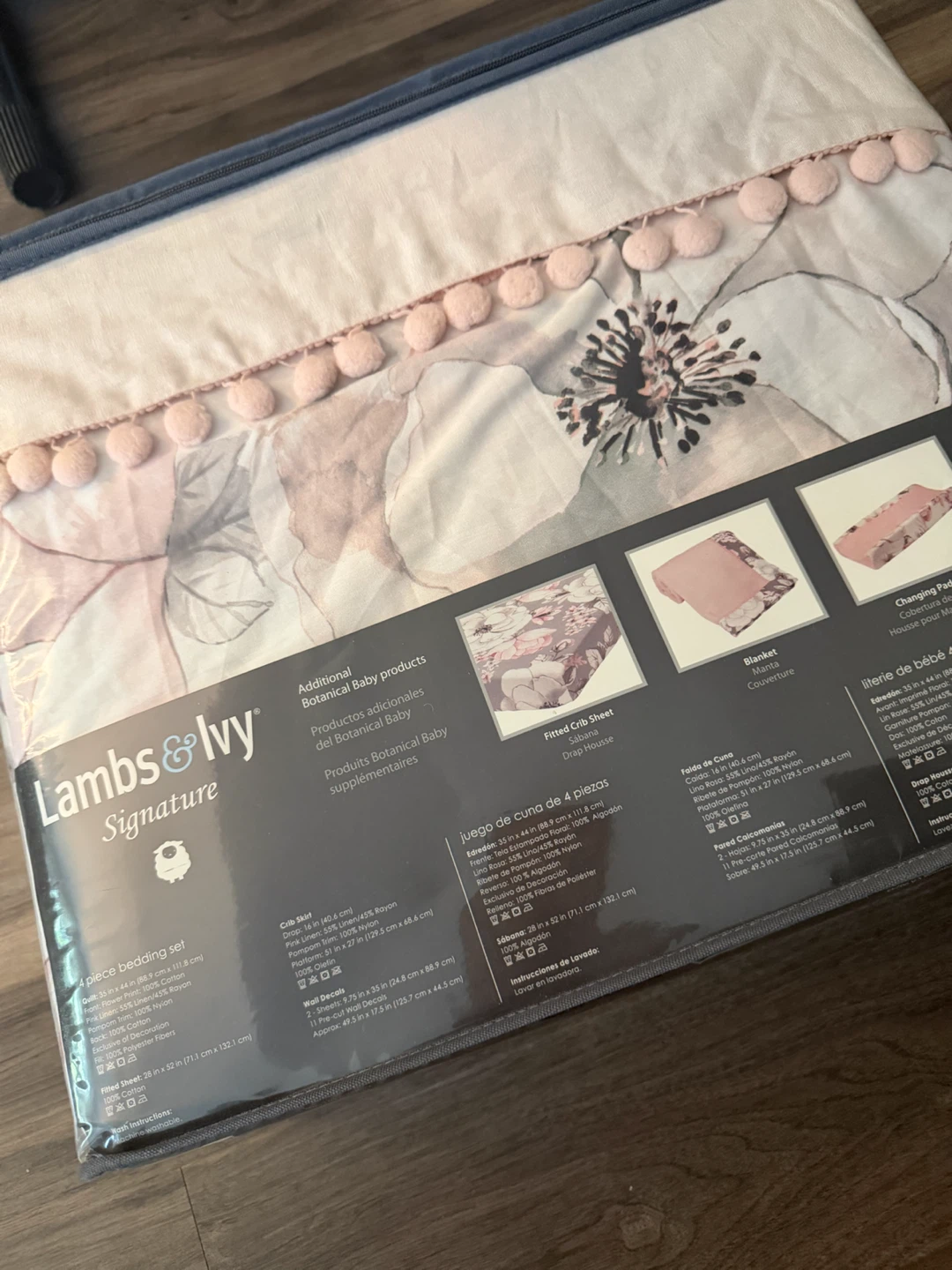 Lambs & Ivy Botanical 4-Piece Crib Bedding Set - photo 3