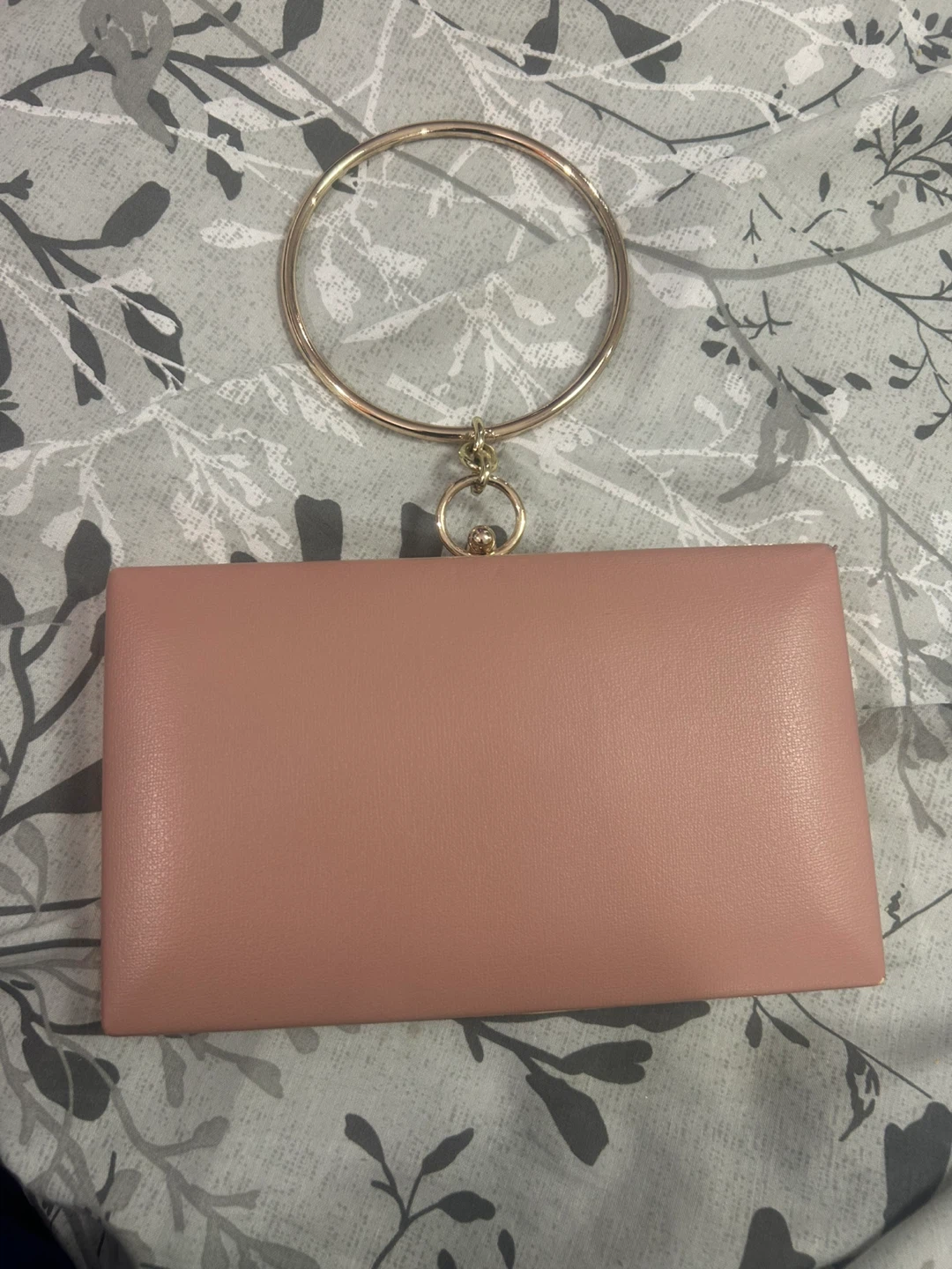 New Pink Hard Case Clutch Bag