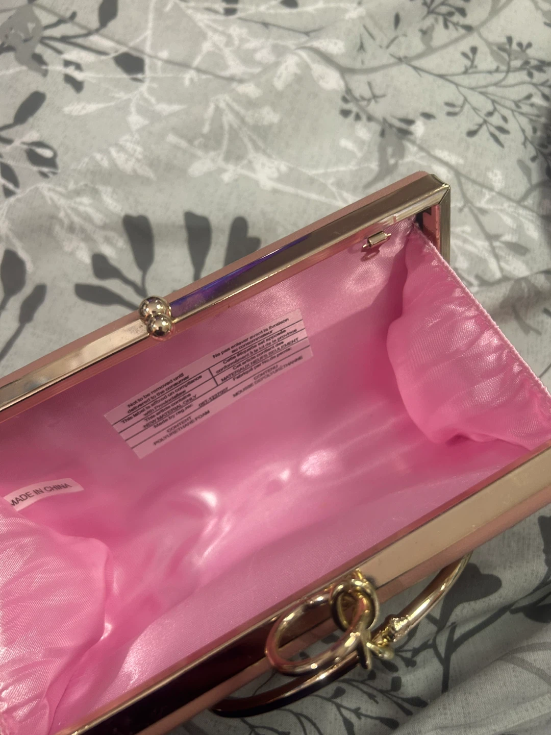 New Pink Hard Case Clutch Bag - photo 2
