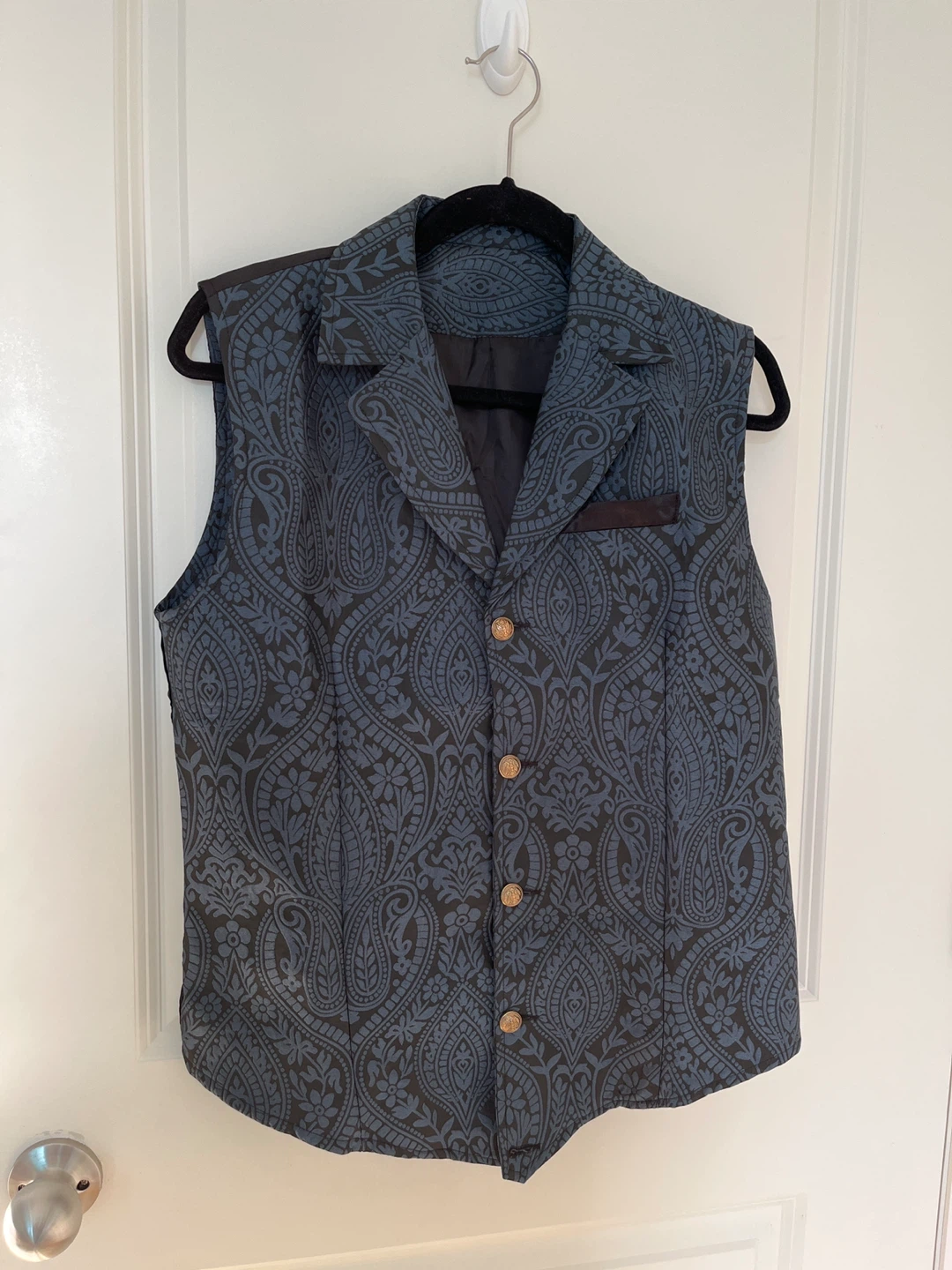 Durio Men's Steampunk Gothic Waistcoat - photo 2