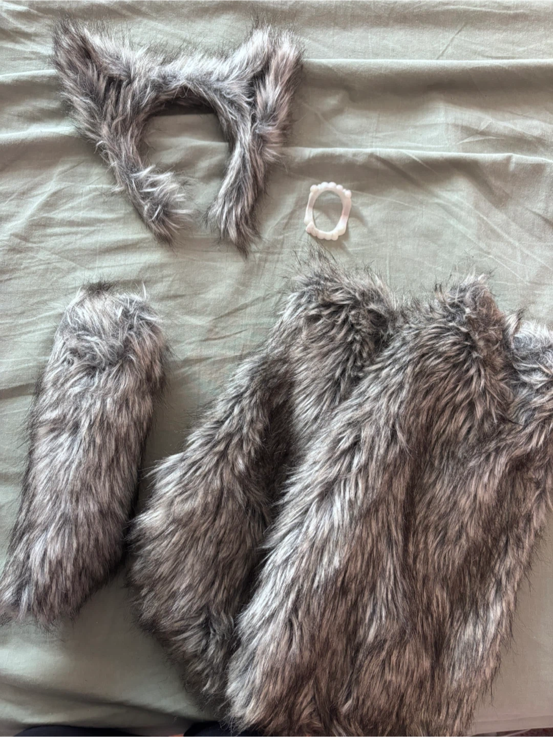 Wolf Costume Set With Ears Tail And Fangs