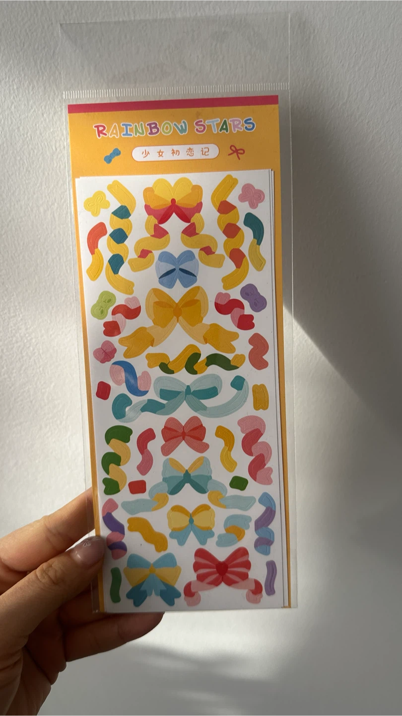 (new) decorative ribbon stickers set of 4 #freecycle - photo 4