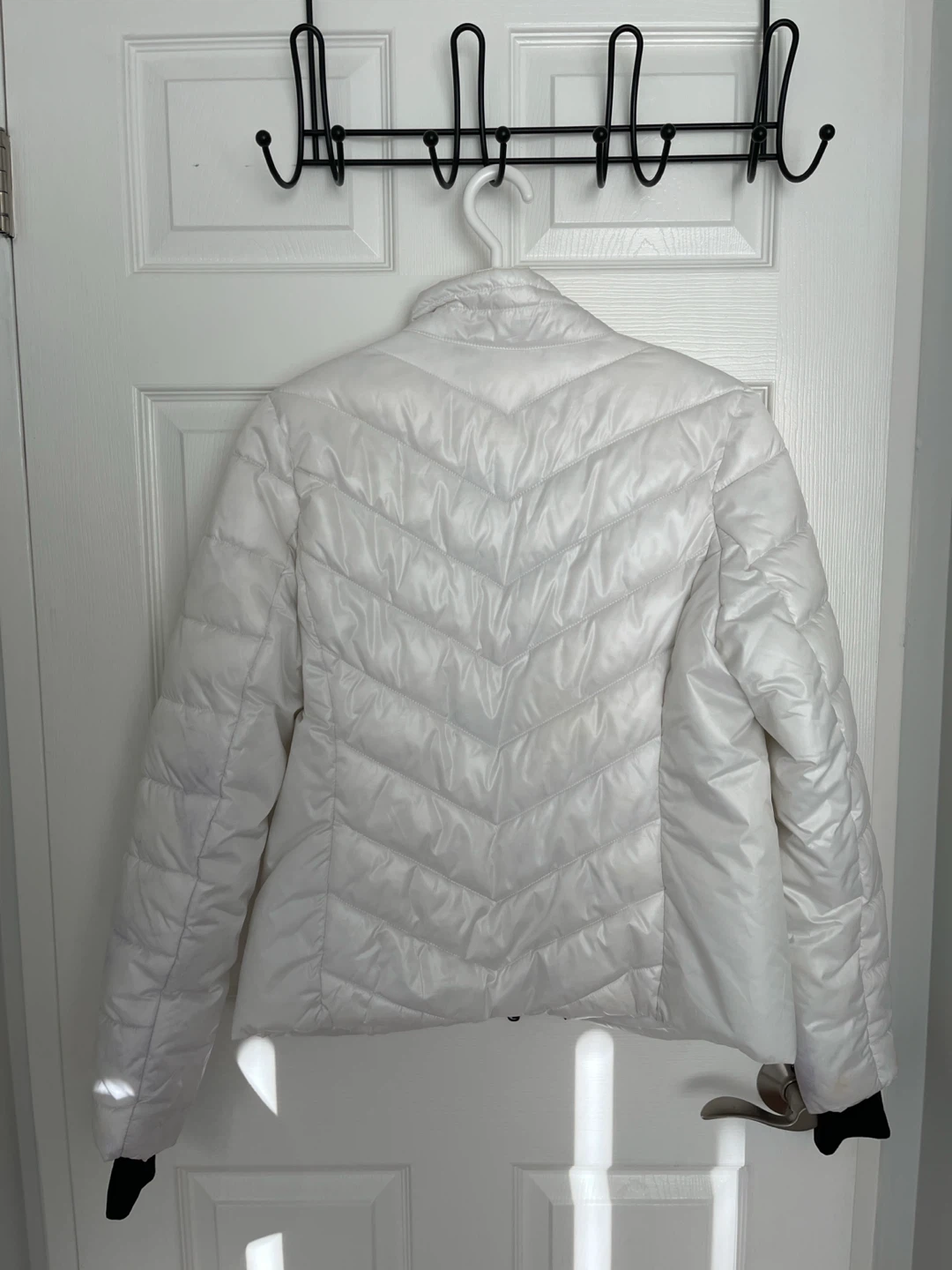 White Quilted Puffer Jacket - photo 2