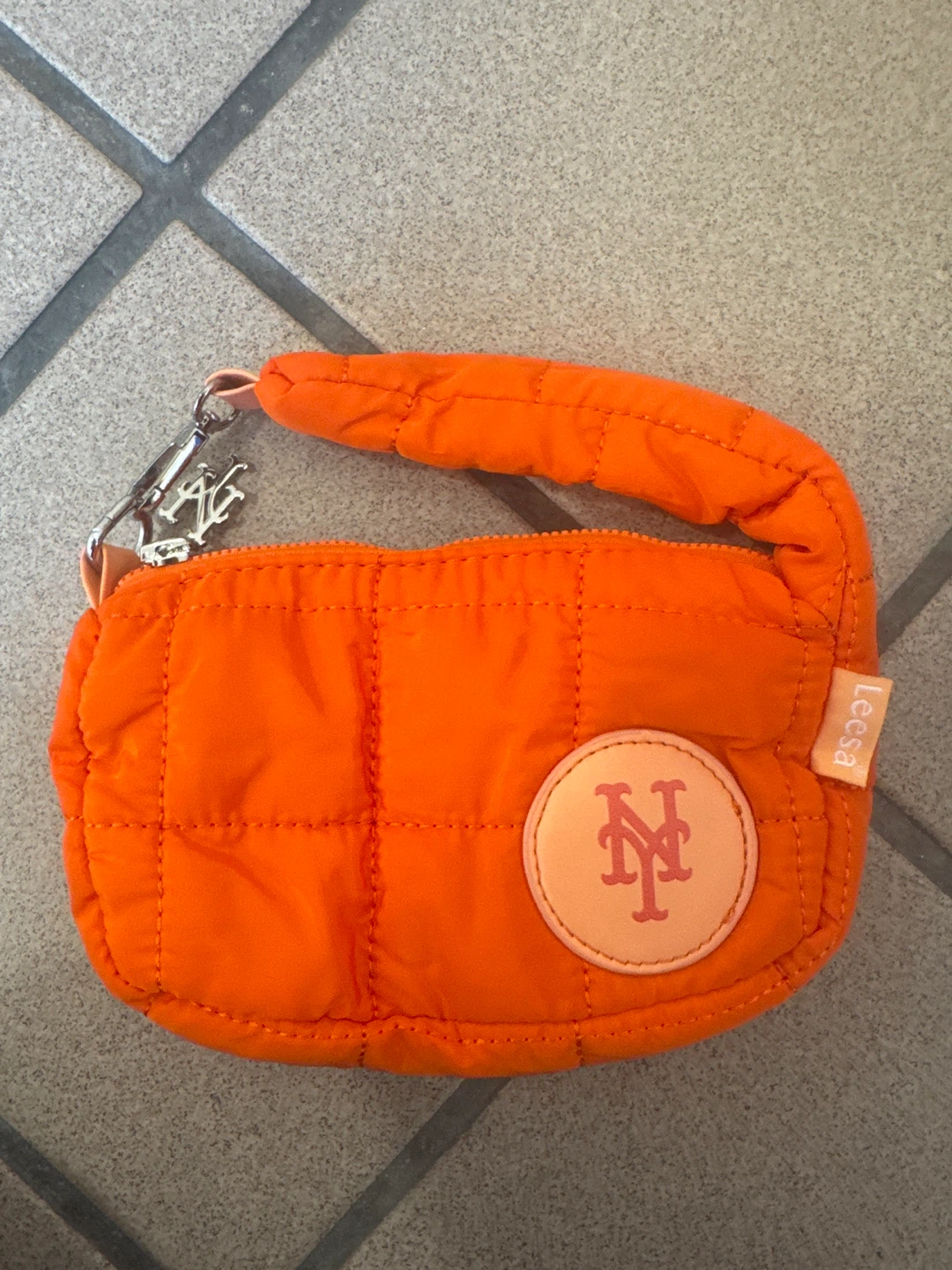 Lesportsac Orange Quilted Pouch