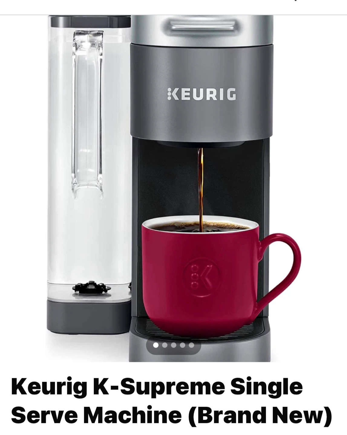 New - Keurig K-Supreme Coffee Maker-makes hot and cold drinks