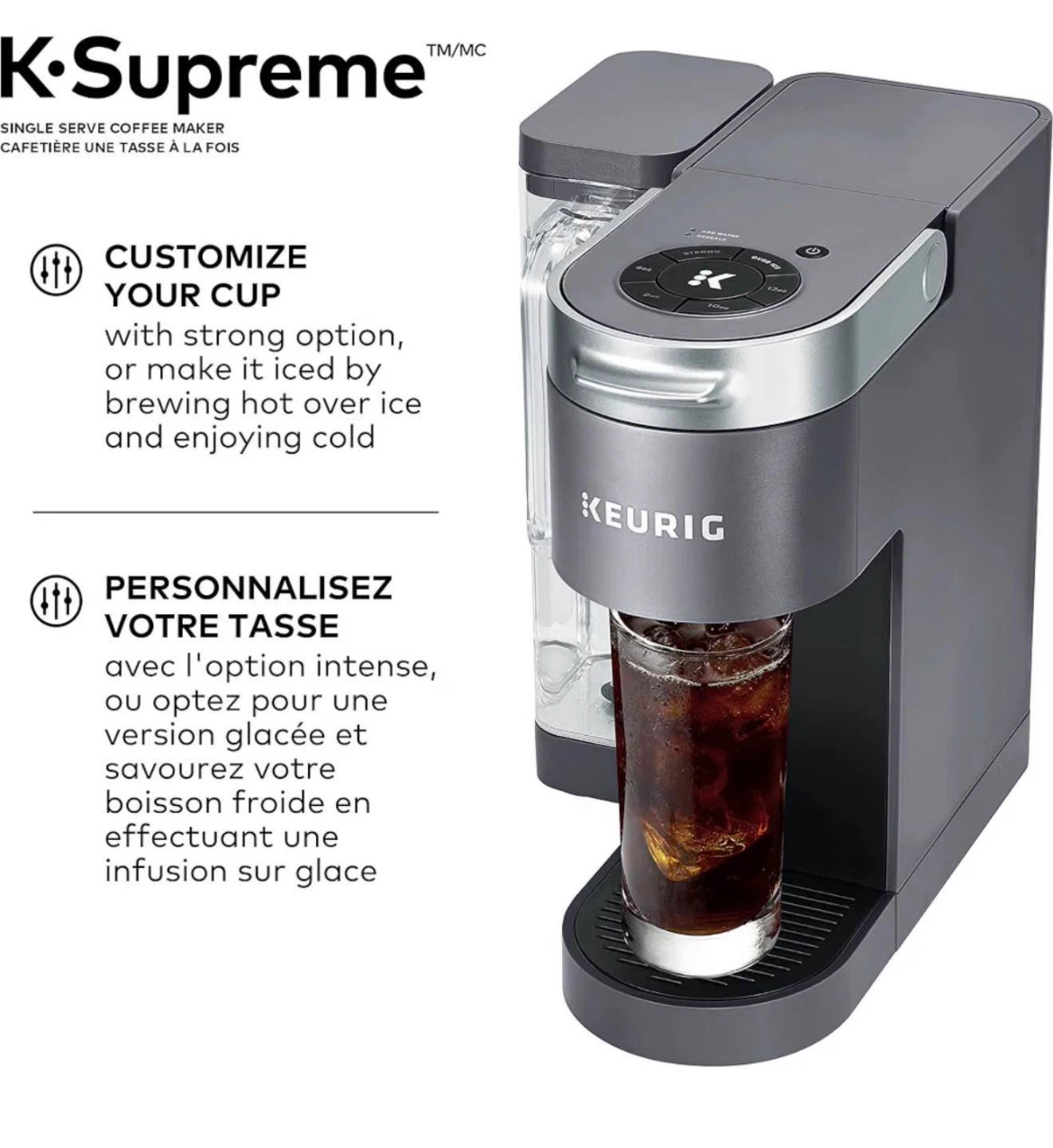 New - Keurig K-Supreme Coffee Maker-makes hot and cold drinks - photo 2