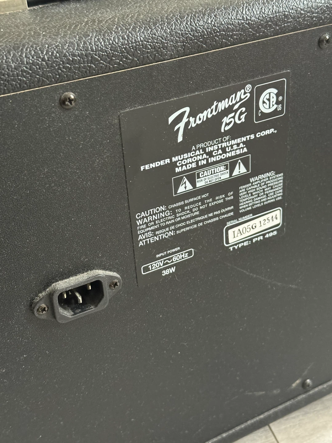 Fender Frontman 15G Guitar Amplifier - photo 4