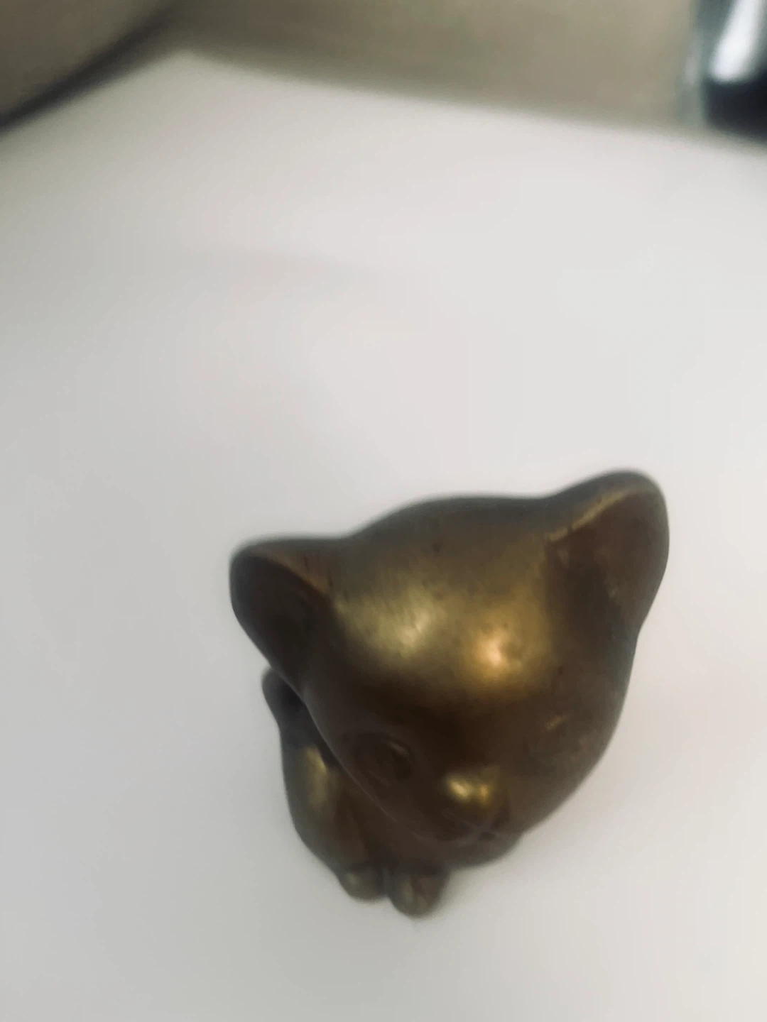 Vintage Brass Cat Figurine - photo 3