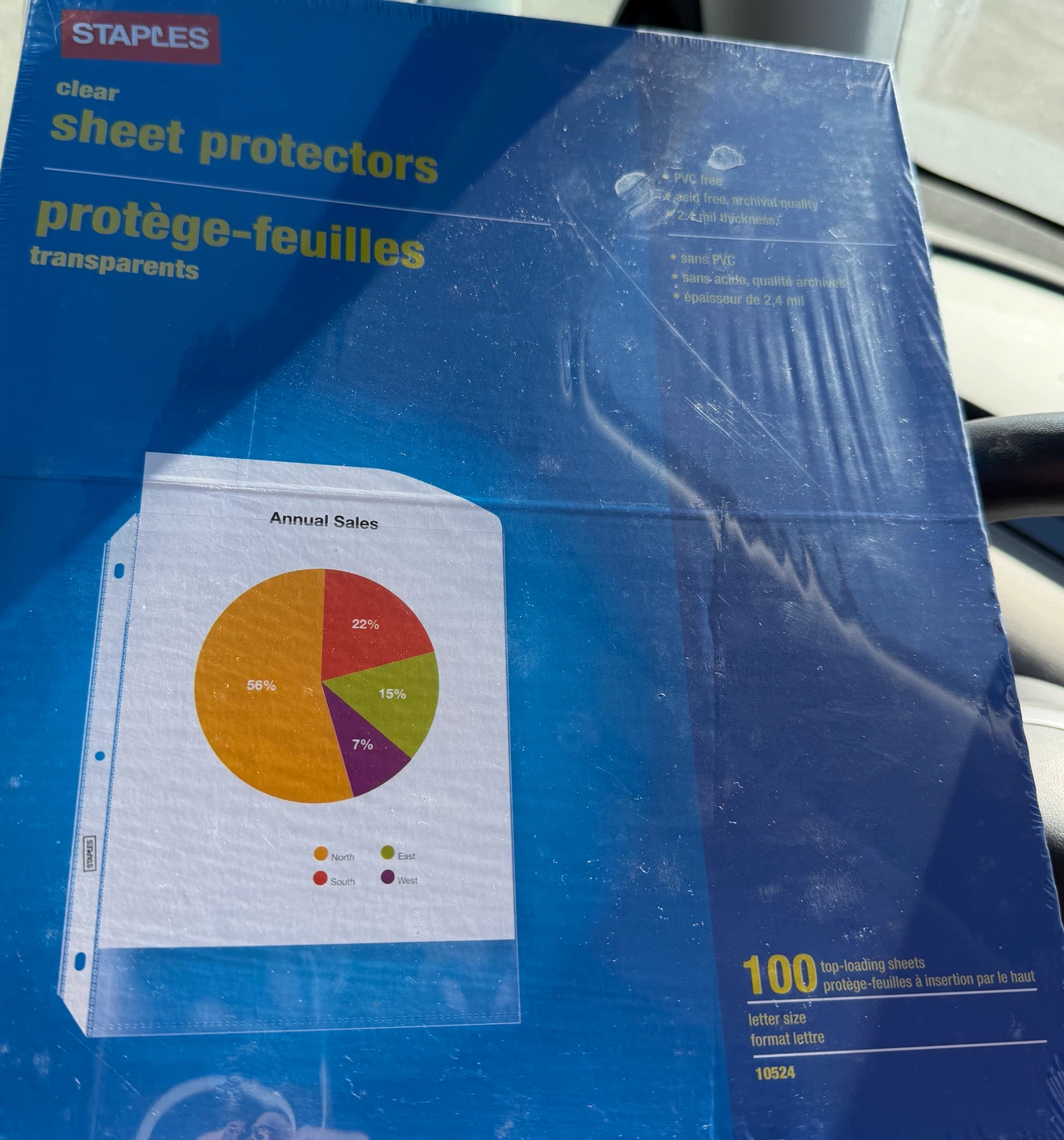 Staples Clear Sheet Protectors 100 Pack (brand new)