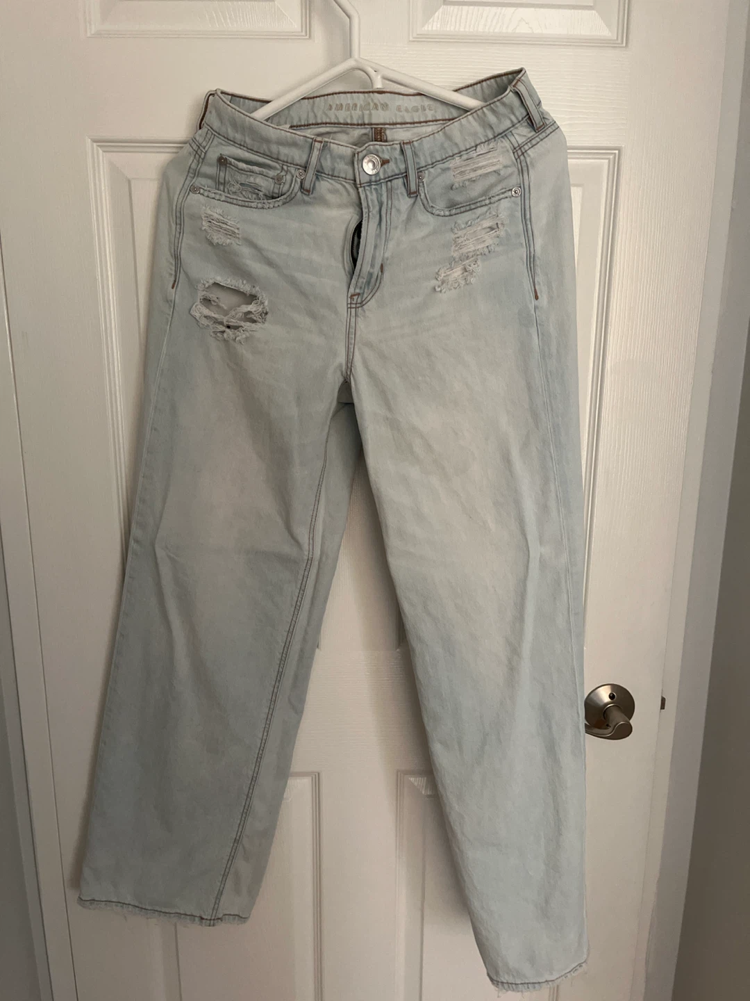 American Eagle Distressed Light Wash Jeans