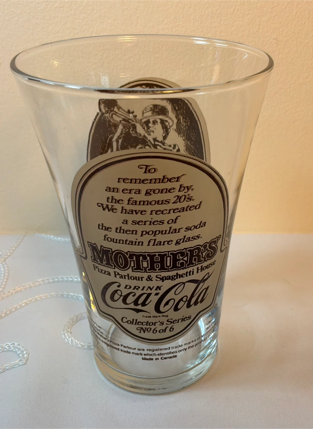 Mothers Pizza Parlour Coca-Cola Collector Glass - photo 2