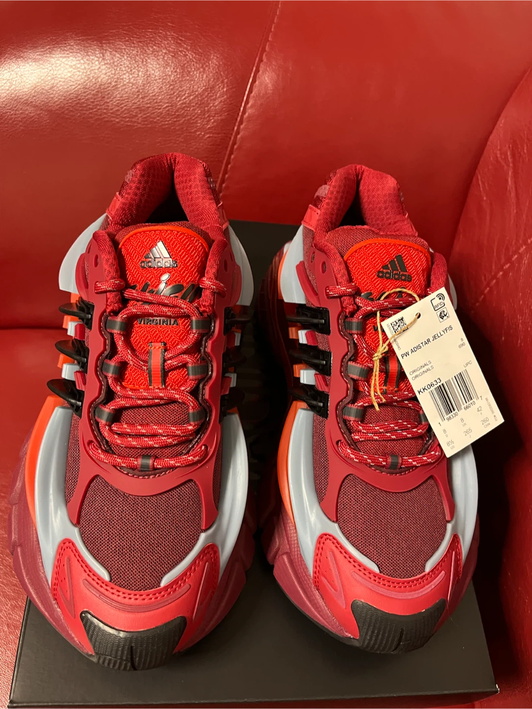 Adidas PW Adistar Team Victory Red Jellyfish Size 8.5 Brand New