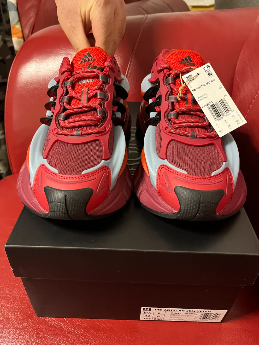 Adidas PW Adistar Team Victory Red Jellyfish Size 8.5 Brand New - photo 2