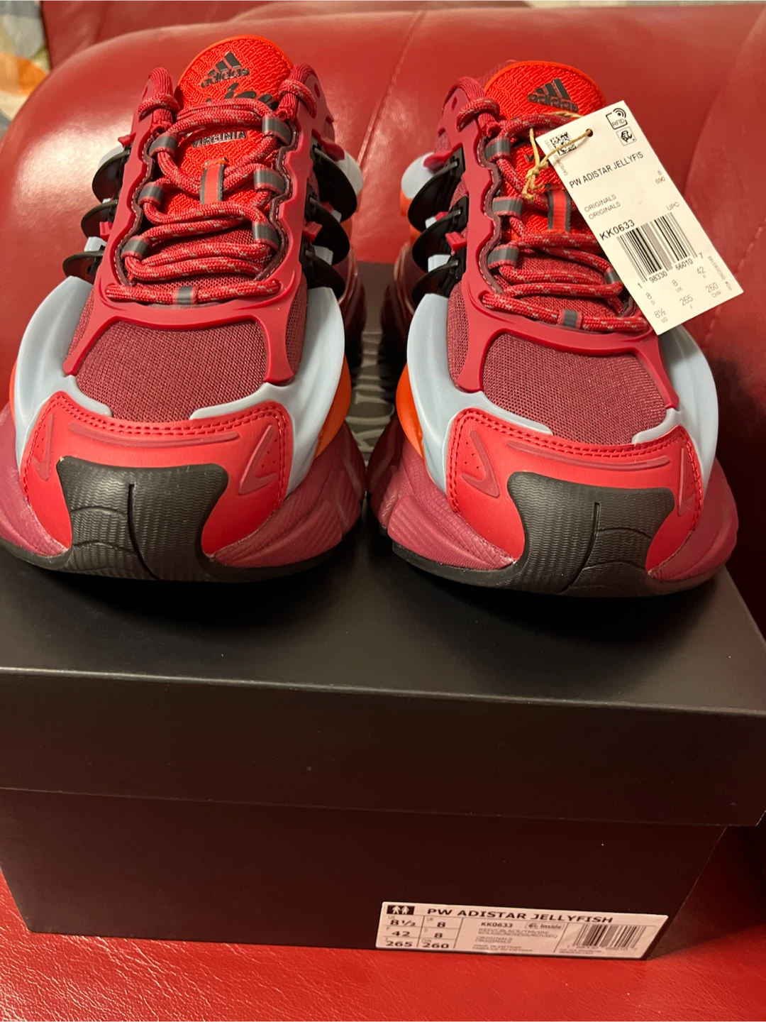Adidas PW Adistar Team Victory Red Jellyfish Size 8.5 Brand New - photo 5