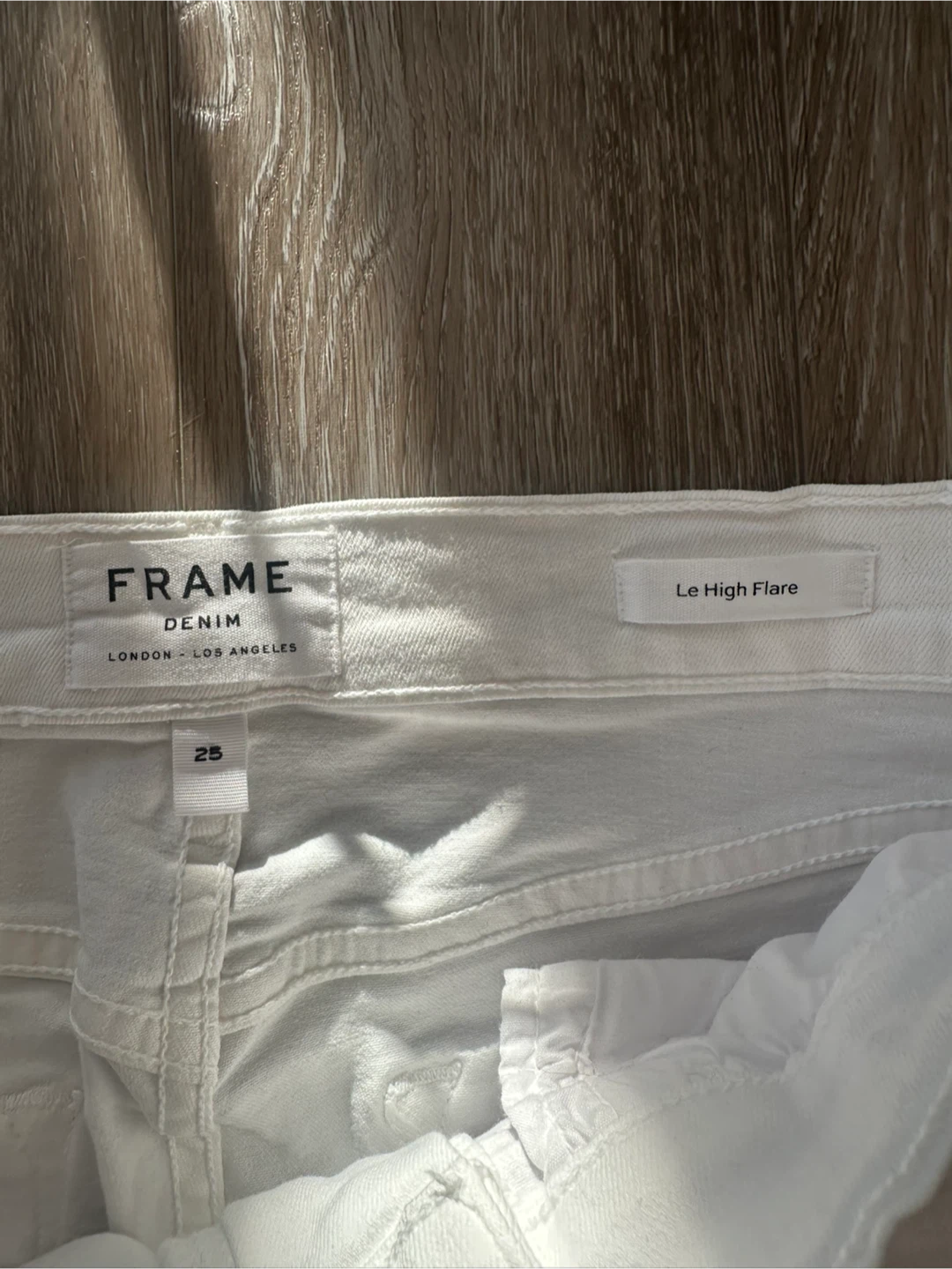 FRAME Le High Flare Jeans White Size 25 - photo 2