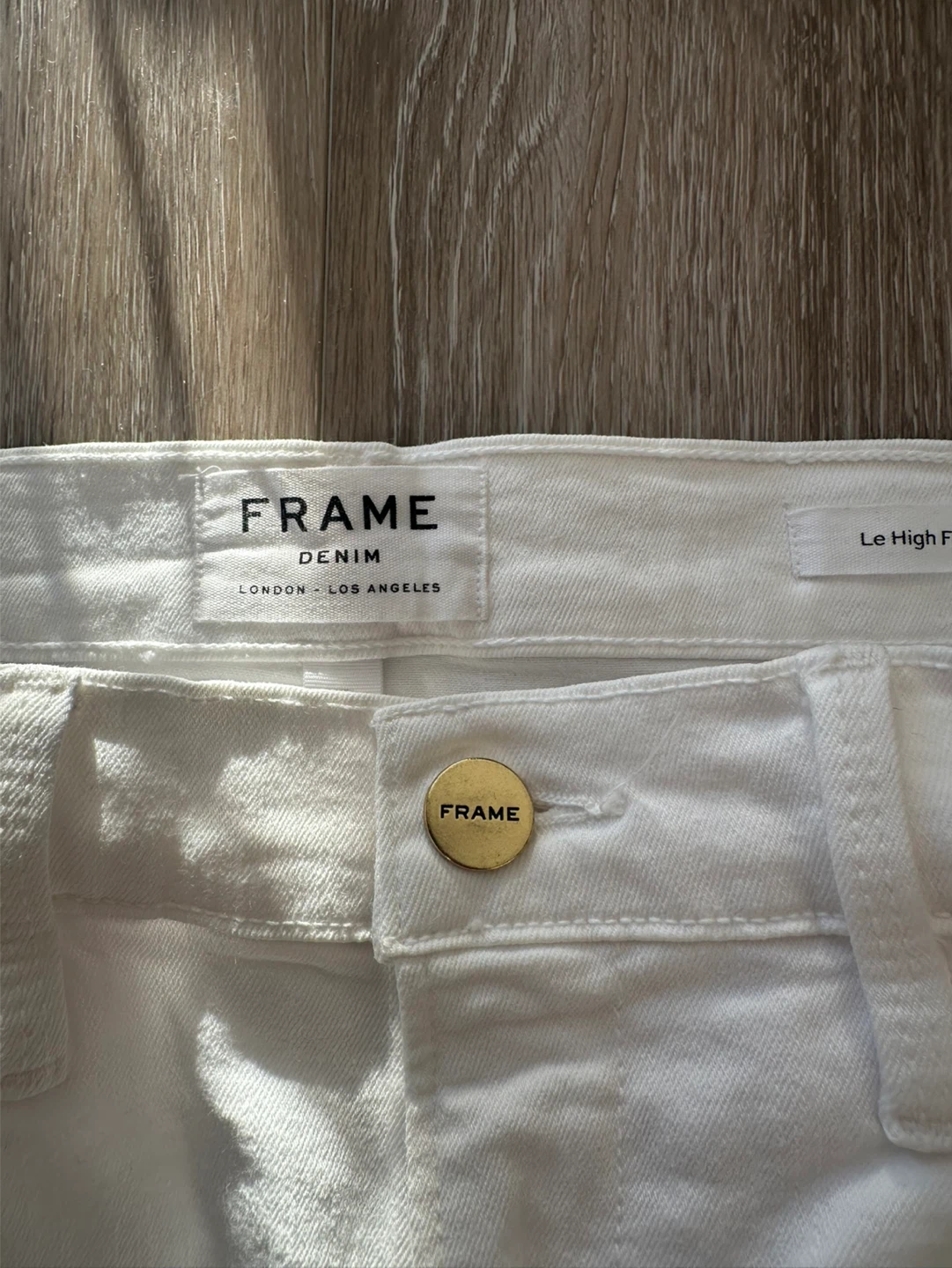 FRAME Le High Flare Jeans White Size 25 - photo 4