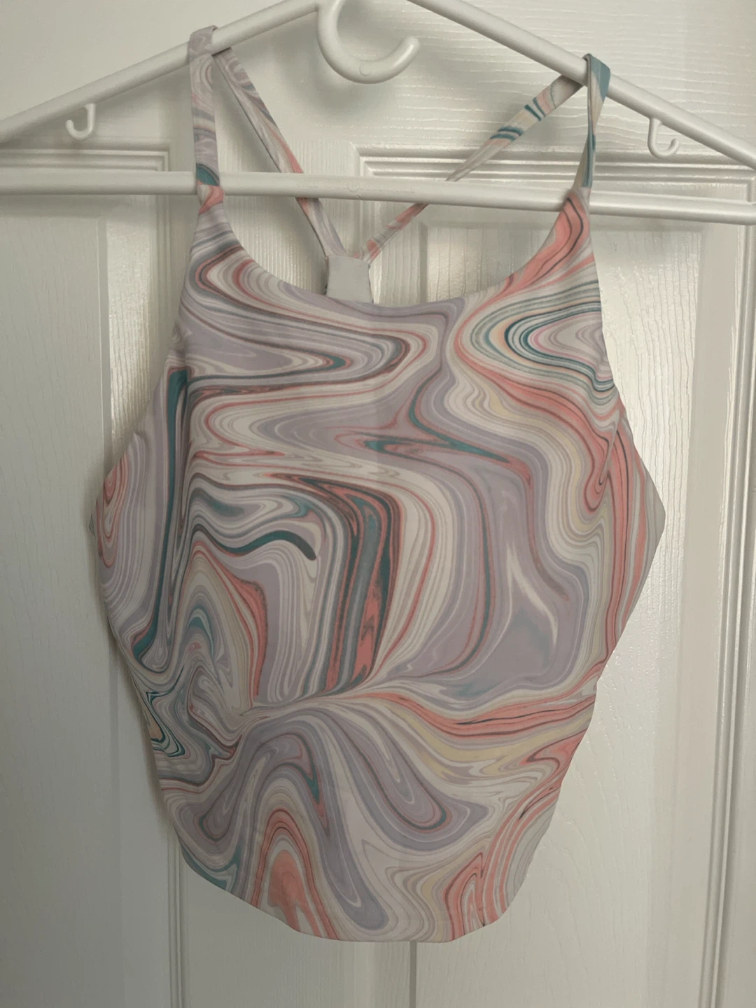 Marble Print Sports Tank Top