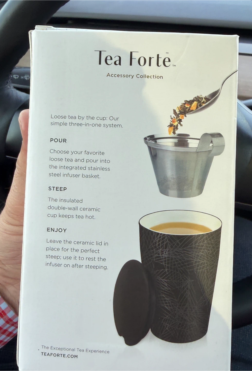 Tea Forte Noir Steeping Cup with Infuser - photo 2