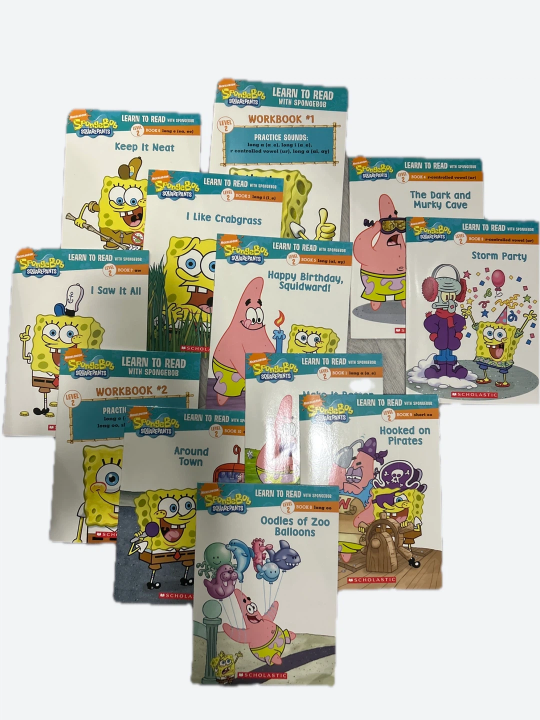 SpongeBob Learn to Read Level 2 Book and Workbook Set