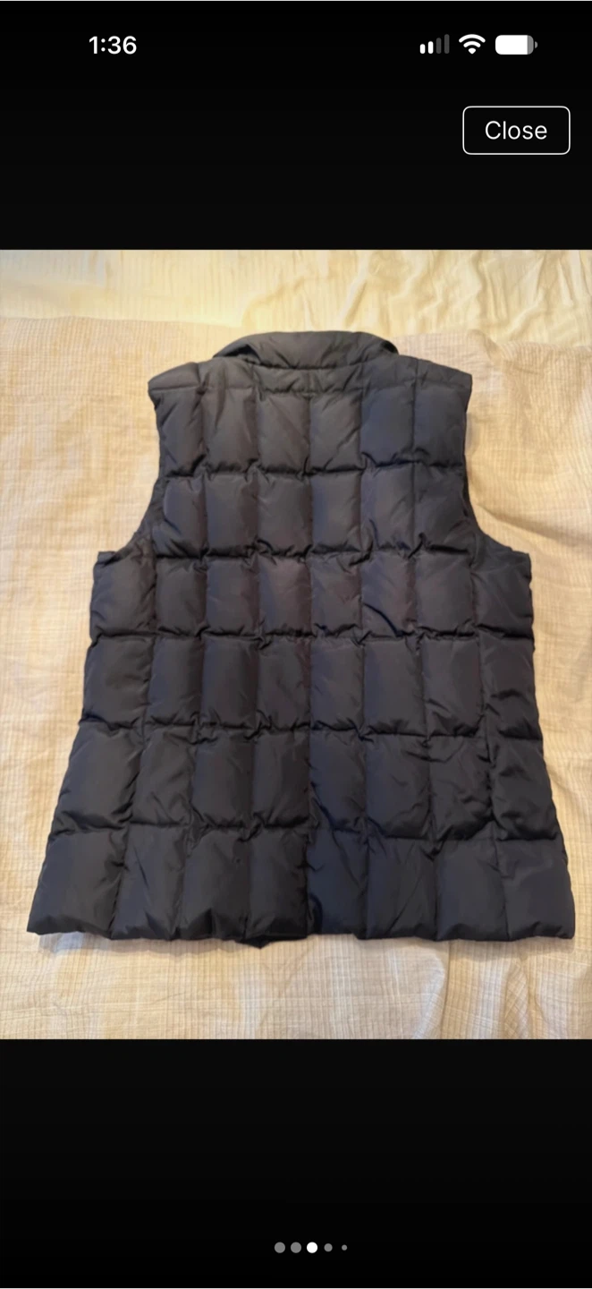 GAP Quilted Puffer Vest Black - photo 2